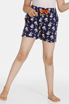 Zivame Girls Looney Tunes Knit Cotton Shorts - Ocean Cavern — thumbnail 2